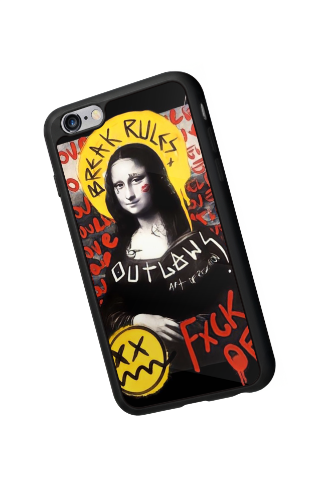 iPhone 6s Plus Uyumlu Monalisa Tasarımlı Glossy Premium Kılıf