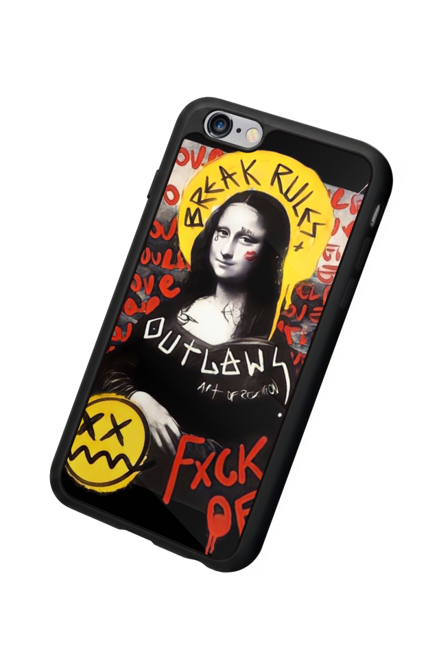 iPhone 6s Plus Uyumlu Monalisa Tasarımlı Glossy Premium Kılıf