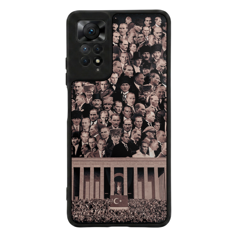 Xiaomi Redmi Note 11 Pro Uyumlu Mustafa Kemal Ataturk Tasarımlı Glossy Premium Kılıf