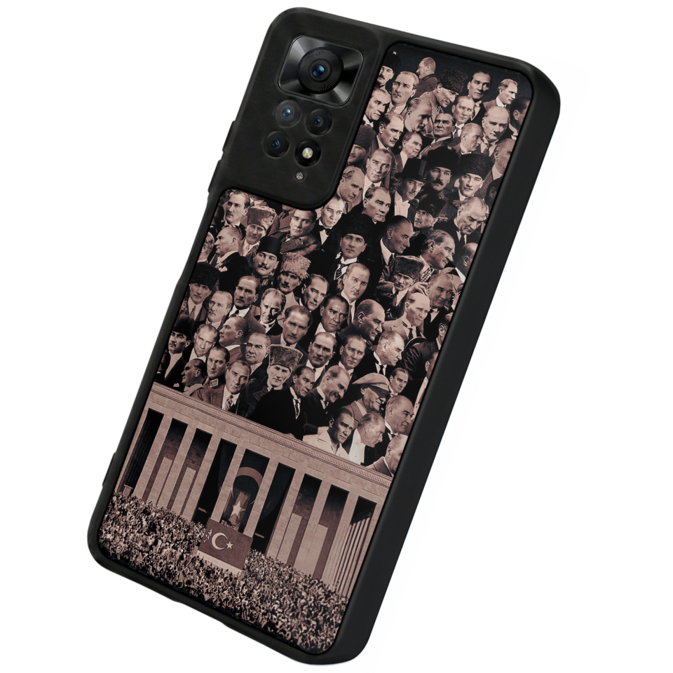 Xiaomi Redmi Note 11 Pro Uyumlu Mustafa Kemal Ataturk Tasarımlı Glossy Premium Kılıf