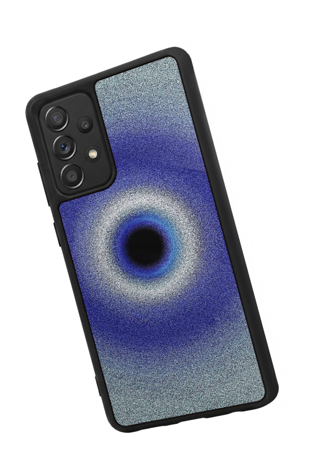 Samsung Galaxy A72 Uyumlu Nazar Tasarımlı Glossy Premium Kılıf