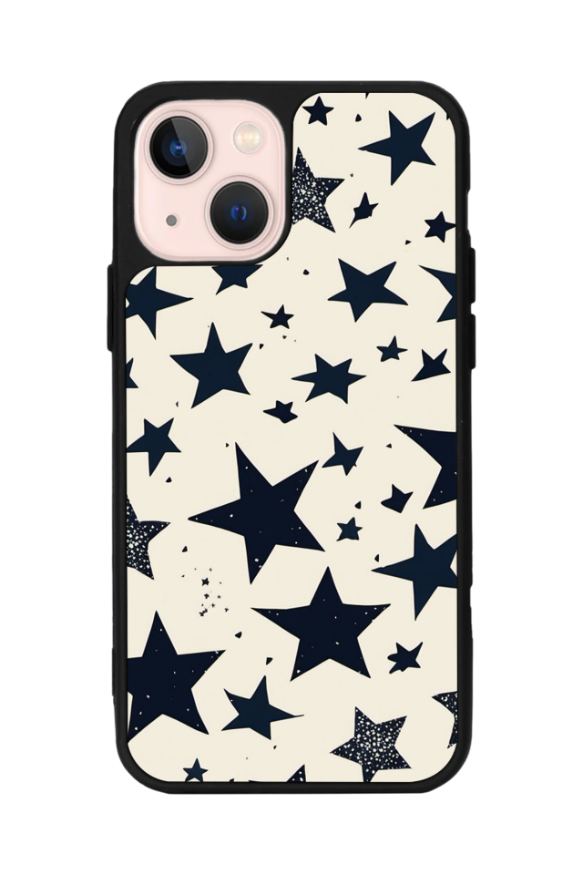 iPhone 15 Plus Uyumlu Retro Yildizlar Tasarımlı Glossy Premium Kılıf