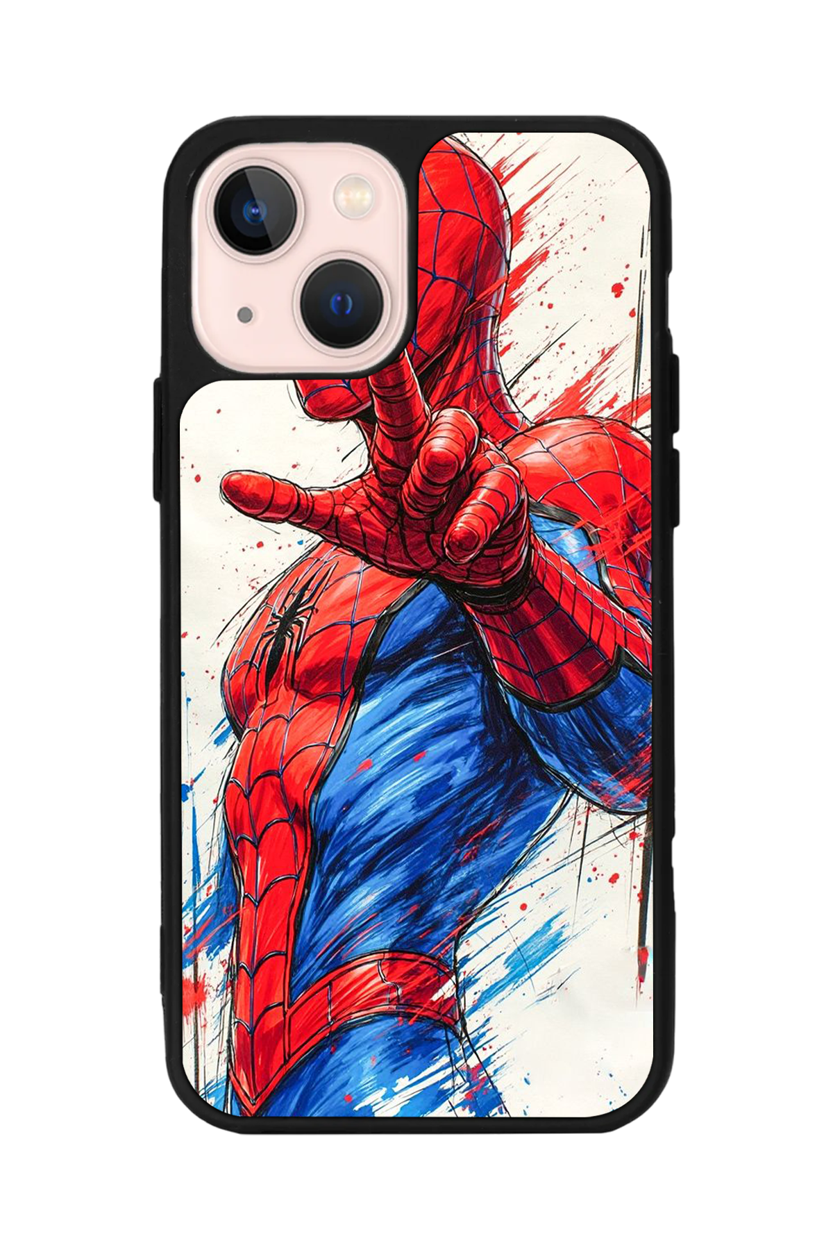 iPhone 13 Mini Uyumlu Spider Man ( Örümcek Adam ) Tasarımlı Glossy Premium Kılıf