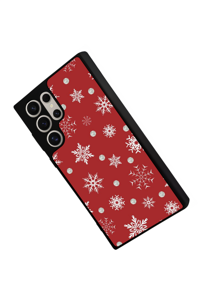Samsung Galaxy S24 Ultra Uyumlu Yilbasi Christmas Tasarımlı Glossy Premium Kılıf