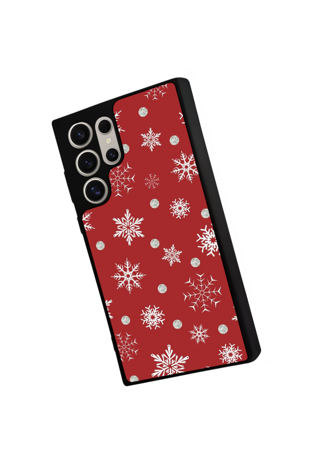 Samsung Galaxy S24 Ultra Uyumlu Yilbasi Christmas Tasarımlı Glossy Premium Kılıf