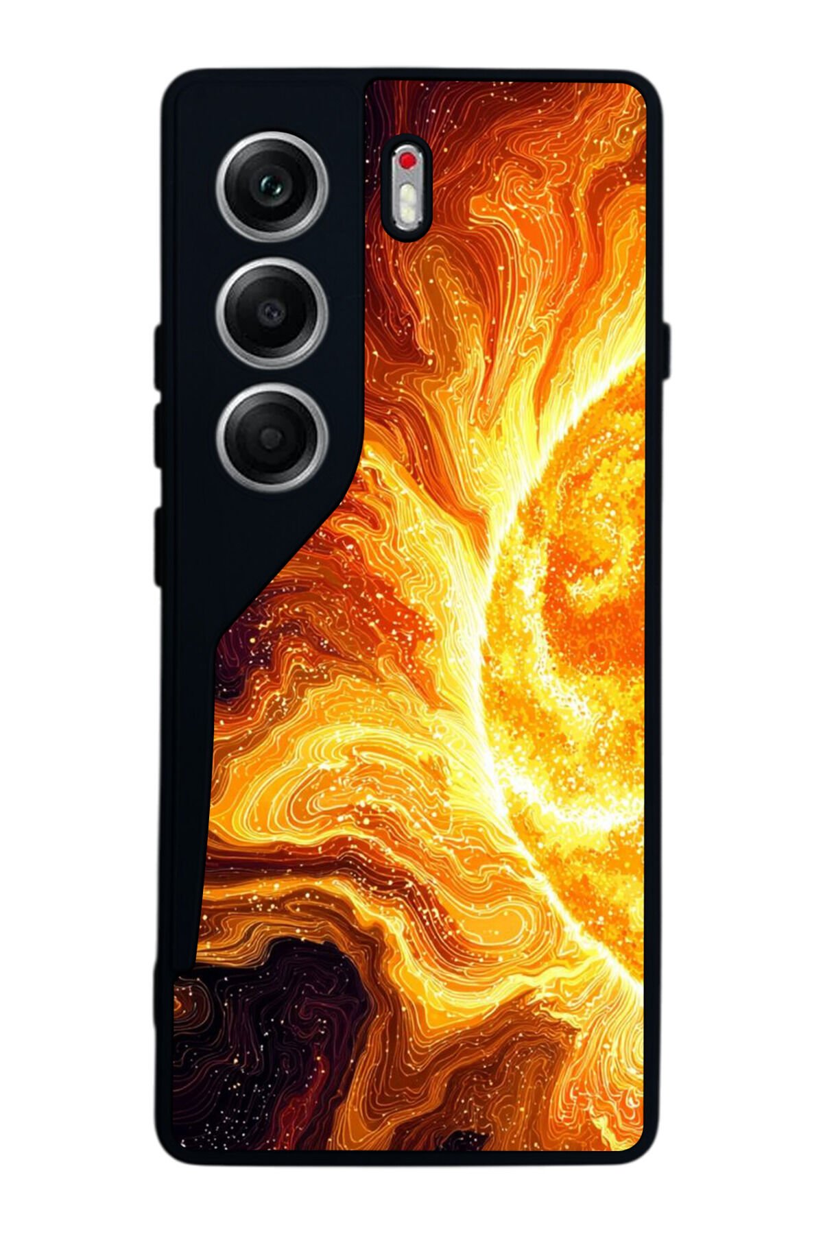 Tecno Camon 40 Uyumlu Güneş Tasarımlı Glossy Premium Kılıf