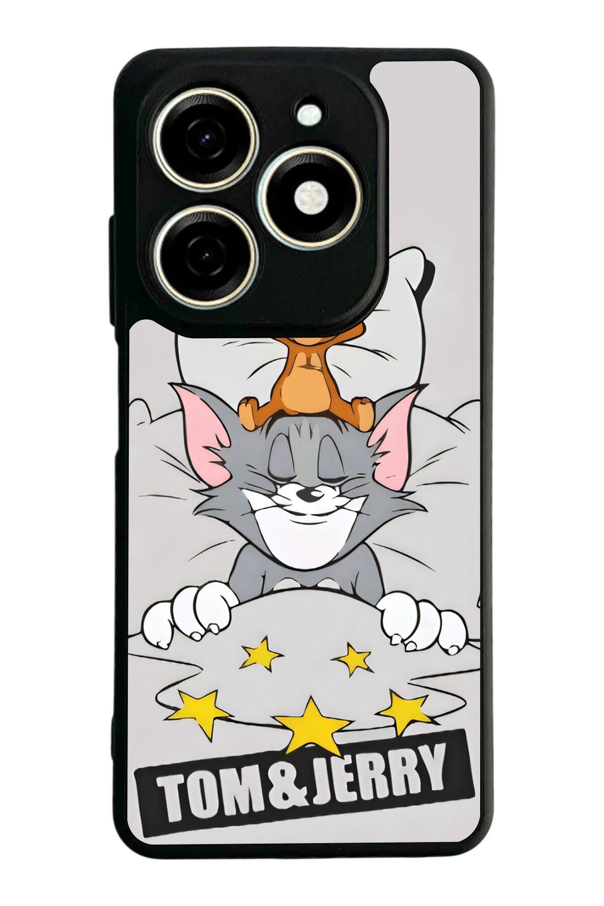 Tecno Spark 20/20C Uyumlu Tom And Jerry Tasarımlı Glossy Premium Kılıf