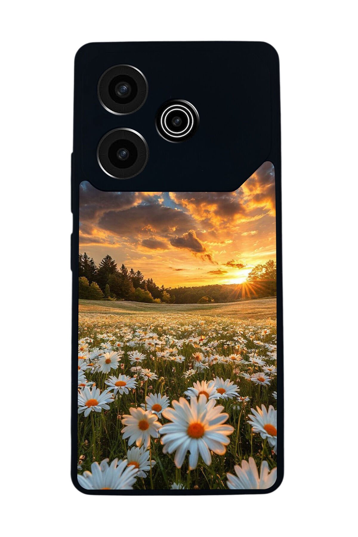 Tecno Pova 6 Uyumlu Cicek Tasarımlı Glossy Premium Kılıf