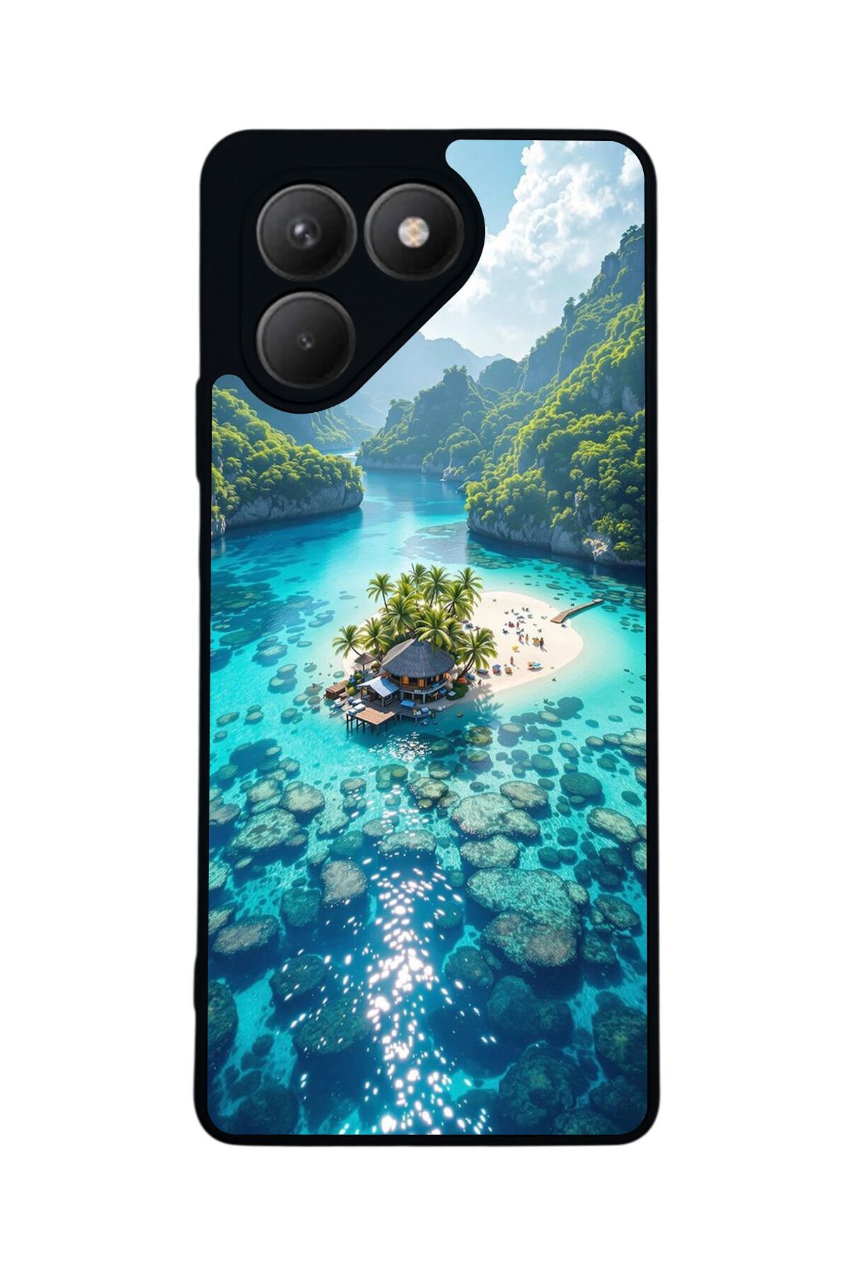 Tecno Pova 7 Mat Uyumlu Siyah Kılıf – Yumuşak Silikon, Koruyucu, Şok Emici Kapak