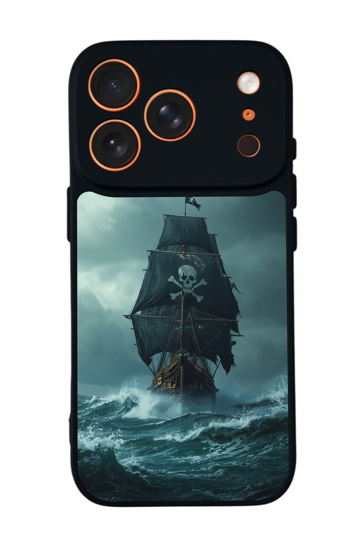 iPhone 17 Pro Max Uyumlu Korsan Tasarımlı Glossy Premium Kılıf