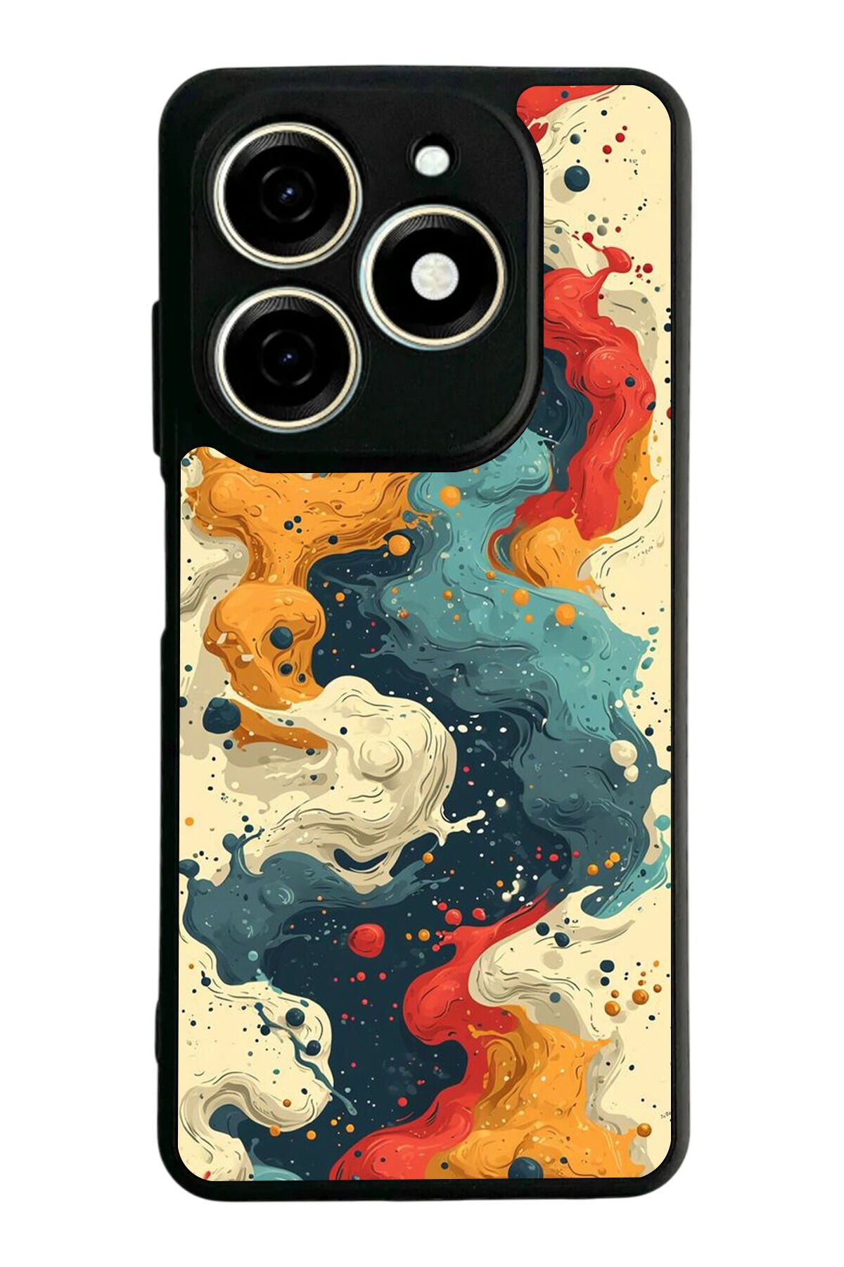 Infınıx Smart 8 Pro Uyumlu Abstract Tasarımlı Glossy Premium Kılıf
