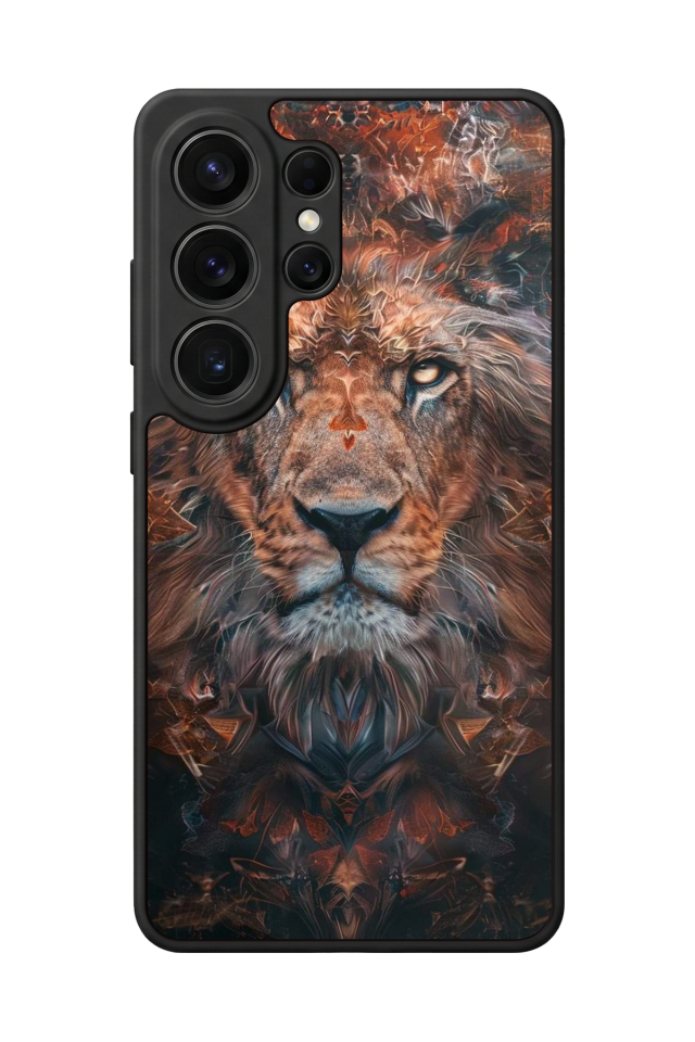 Samsung Galaxy S26 Ultra Uyumlu Aslan Tasarımlı Glossy Premium Kılıf