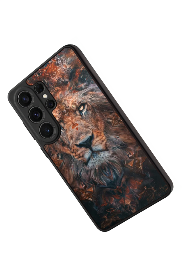 Samsung Galaxy S26 Ultra Uyumlu Aslan Tasarımlı Glossy Premium Kılıf