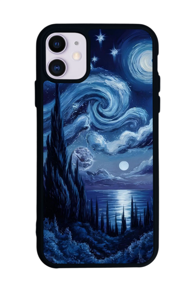 iPhone 11 Uyumlu Ay Tasarımlı Glossy Premium Kılıf