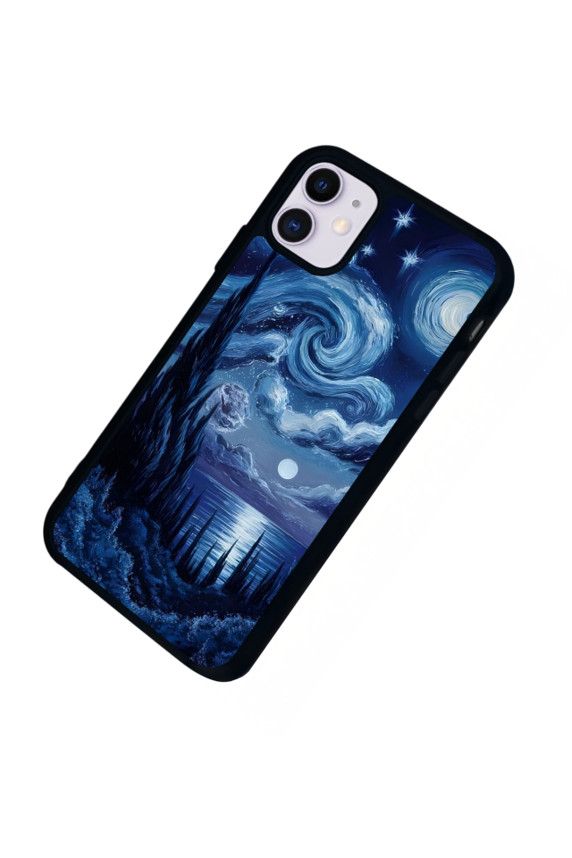 iPhone 11 Uyumlu Ay Tasarımlı Glossy Premium Kılıf