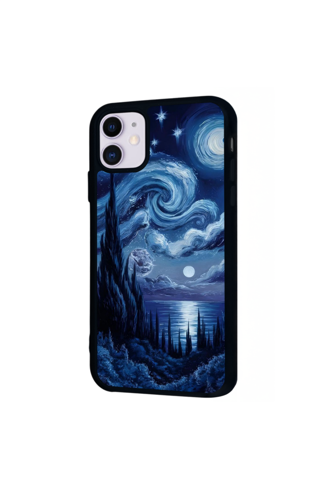 iPhone 11 Uyumlu Ay Tasarımlı Glossy Premium Kılıf