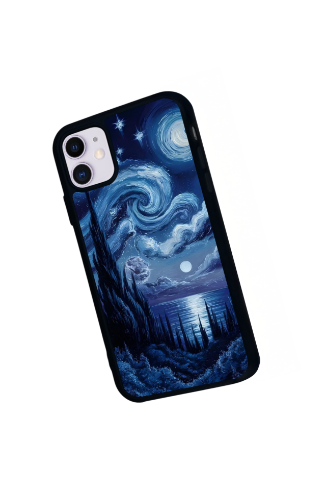 iPhone 11 Uyumlu Ay Tasarımlı Glossy Premium Kılıf