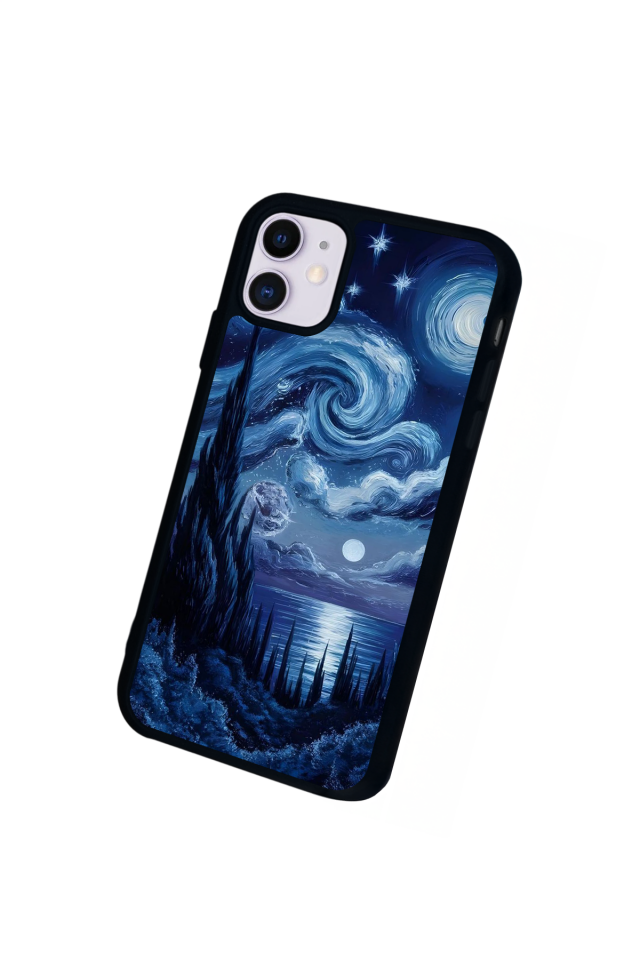 iPhone 11 Uyumlu Ay Tasarımlı Glossy Premium Kılıf