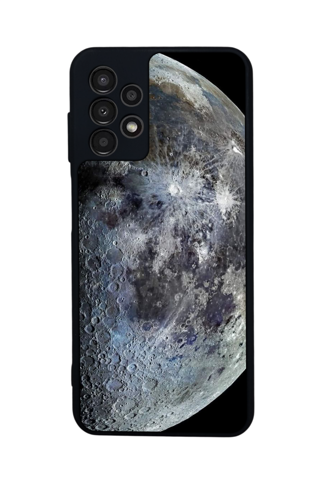 Samsung Galaxy A13 Uyumlu Ay Tasarımlı Glossy Premium Kılıf