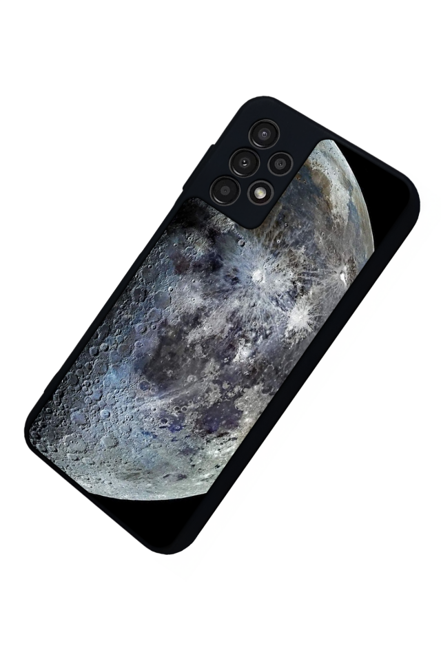 Samsung Galaxy A13 Uyumlu Ay Tasarımlı Glossy Premium Kılıf