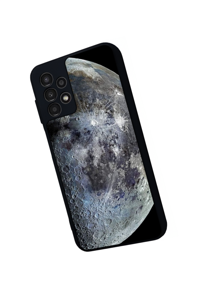 Samsung Galaxy A13 Uyumlu Ay Tasarımlı Glossy Premium Kılıf