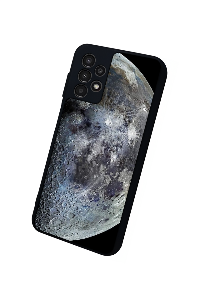 Samsung Galaxy A13 Uyumlu Ay Tasarımlı Glossy Premium Kılıf