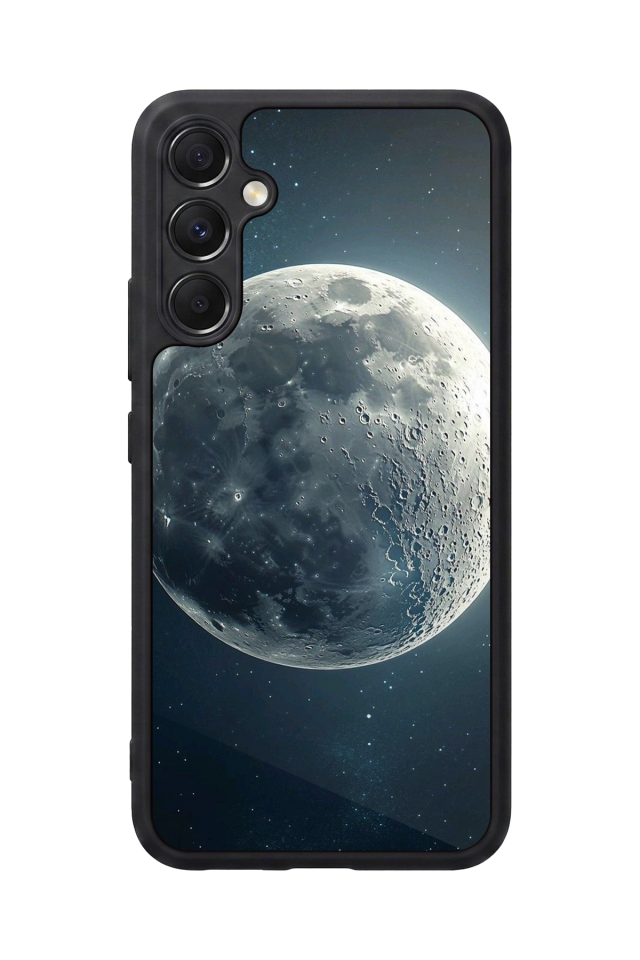 Samsung Galaxy M34 Uyumlu Ay Tasarımlı Glossy Premium Kılıf