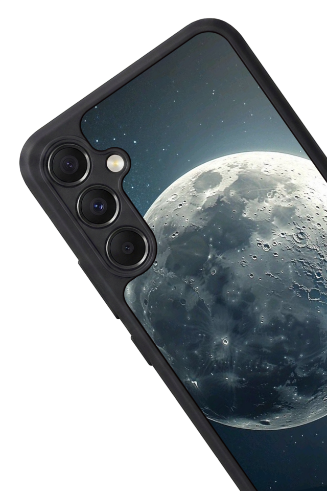 Samsung Galaxy M34 Uyumlu Ay Tasarımlı Glossy Premium Kılıf