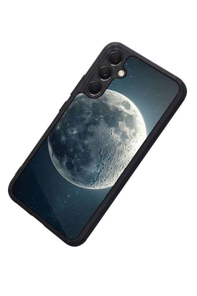 Samsung Galaxy M34 Uyumlu Ay Tasarımlı Glossy Premium Kılıf