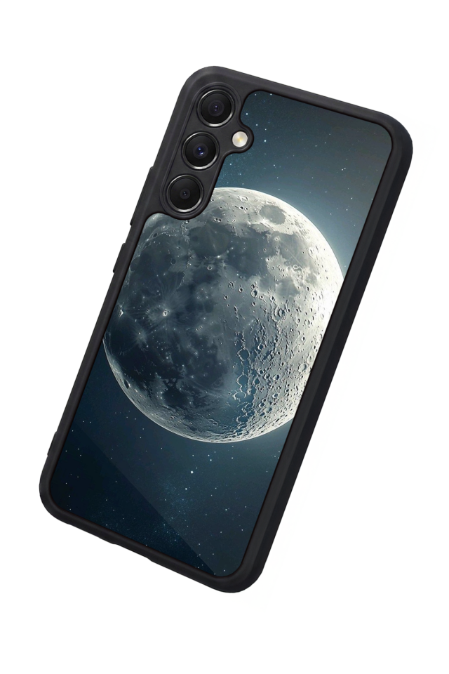 Samsung Galaxy M34 Uyumlu Ay Tasarımlı Glossy Premium Kılıf
