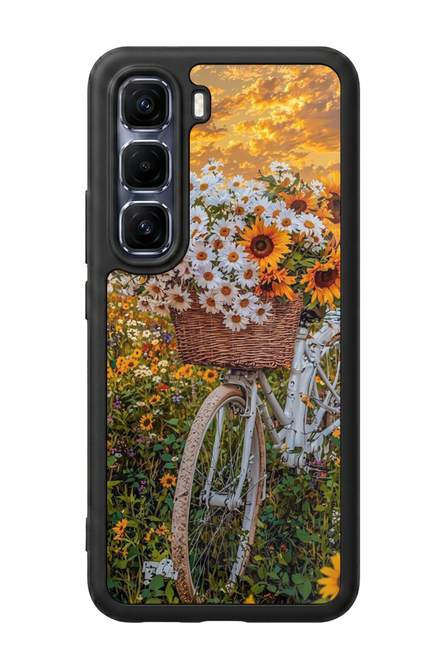 Infinix Hot 60 Pro Plus Uyumlu Cicek Tasarımlı Glossy Premium Kılıf