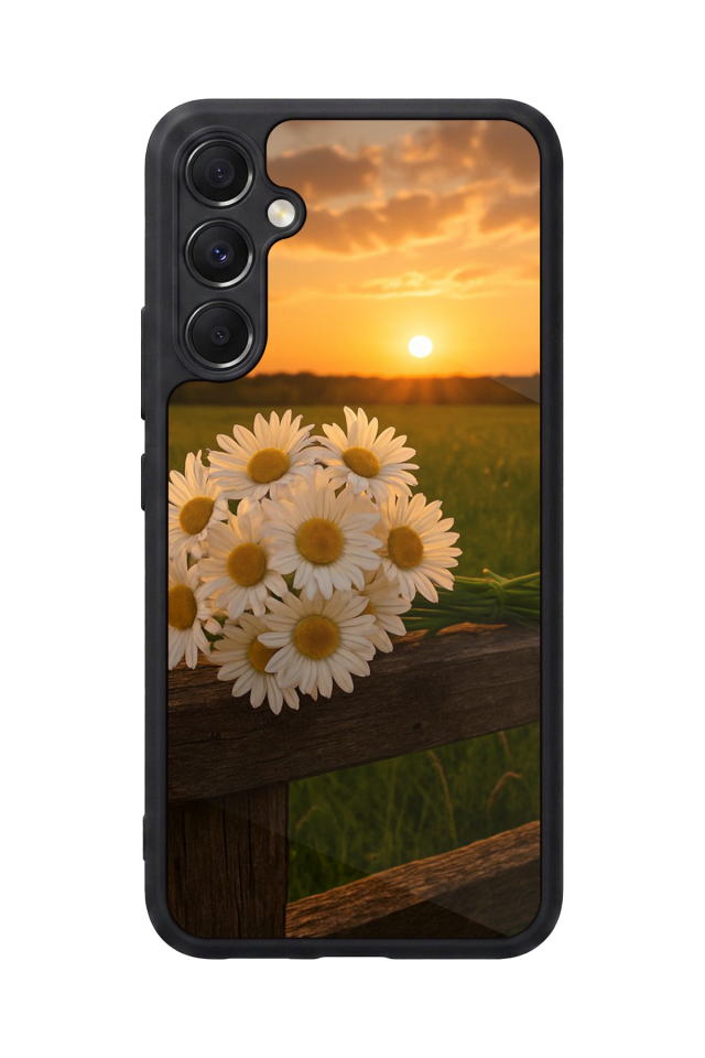 Samsung Galaxy A34 Uyumlu Cicek Tasarımlı Glossy Premium Kılıf