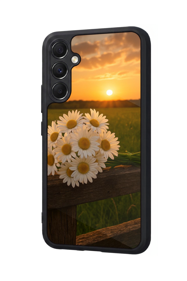 Samsung Galaxy A34 Uyumlu Cicek Tasarımlı Glossy Premium Kılıf