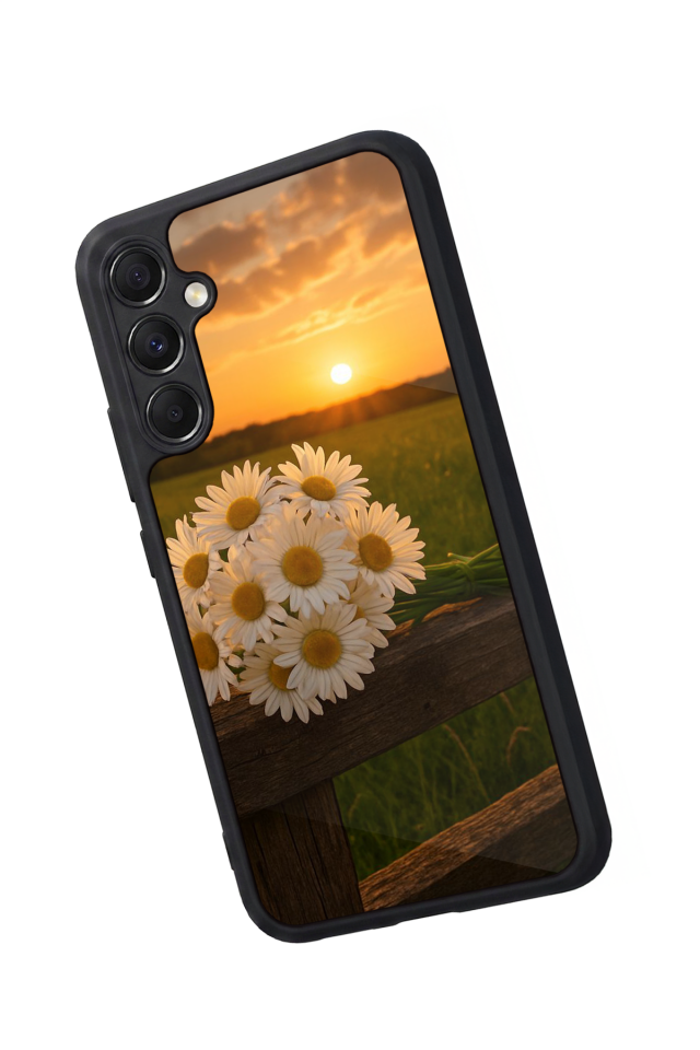 Samsung Galaxy A34 Uyumlu Cicek Tasarımlı Glossy Premium Kılıf