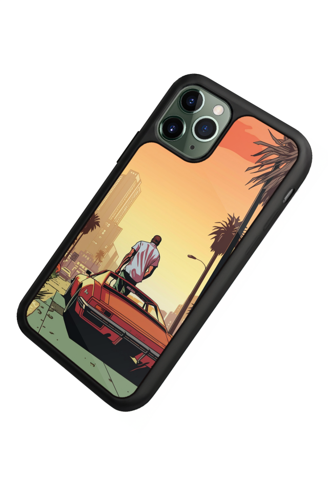 iPhone 11 Pro Max Uyumlu GTA Tasarımlı Glossy Premium Kılıf