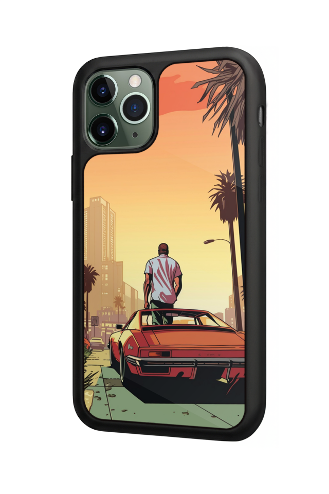 iPhone 11 Pro Max Uyumlu GTA Tasarımlı Glossy Premium Kılıf