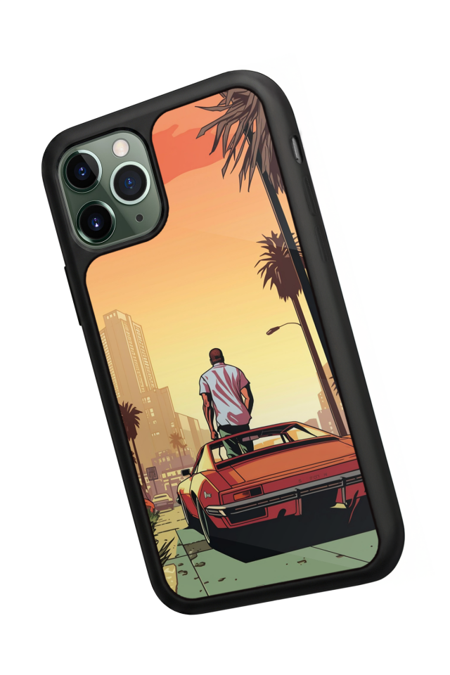 iPhone 11 Pro Max Uyumlu GTA Tasarımlı Glossy Premium Kılıf