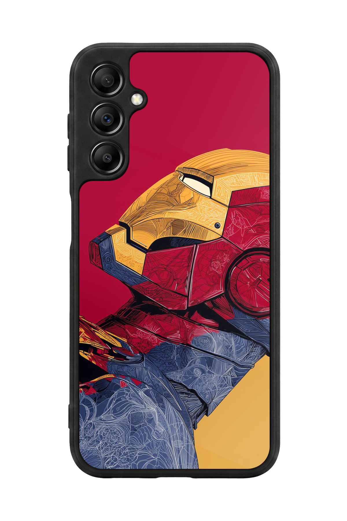 Samsung Galaxy A14 Uyumlu  Iron Man ( Demir Adam ) Tasarımlı Glossy Premium Kılıf