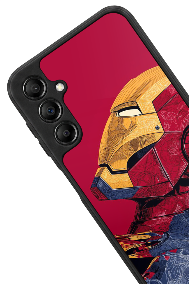 Samsung Galaxy A14 Uyumlu  Iron Man ( Demir Adam ) Tasarımlı Glossy Premium Kılıf