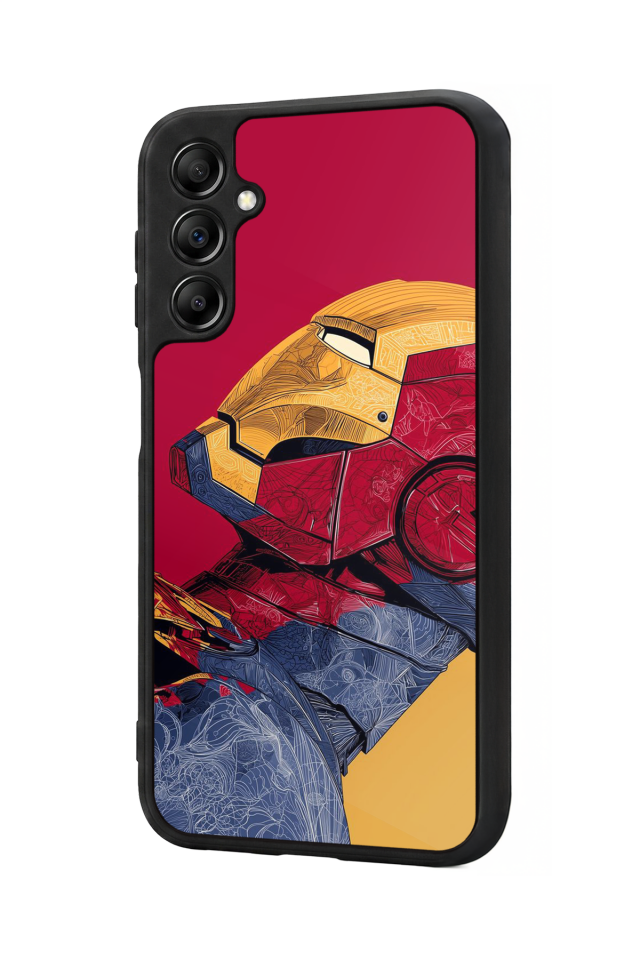 Samsung Galaxy A14 Uyumlu  Iron Man ( Demir Adam ) Tasarımlı Glossy Premium Kılıf