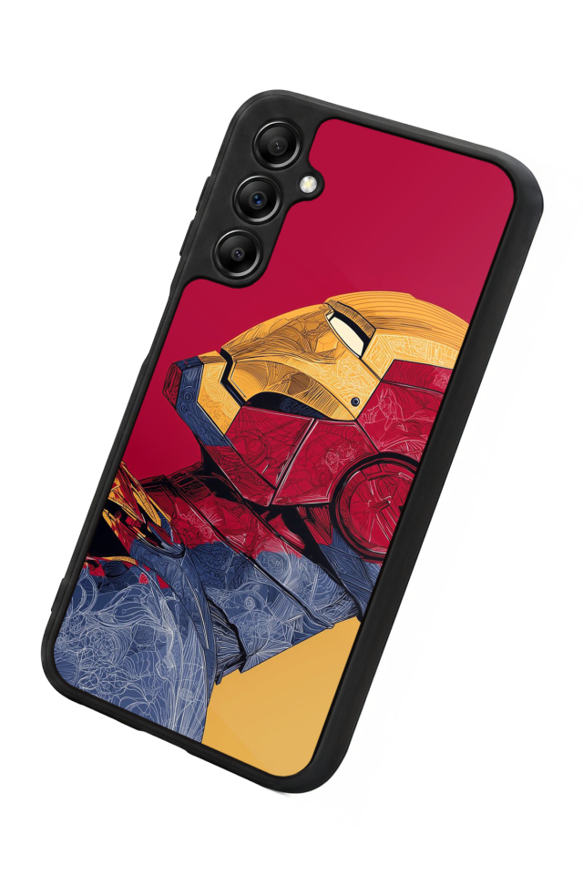 Samsung Galaxy A14 Uyumlu  Iron Man ( Demir Adam ) Tasarımlı Glossy Premium Kılıf