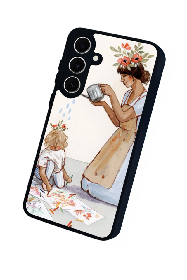 Samsung Galaxy A16 Uyumlu Kalp Love Tasarımlı Glossy Premium Kılıf