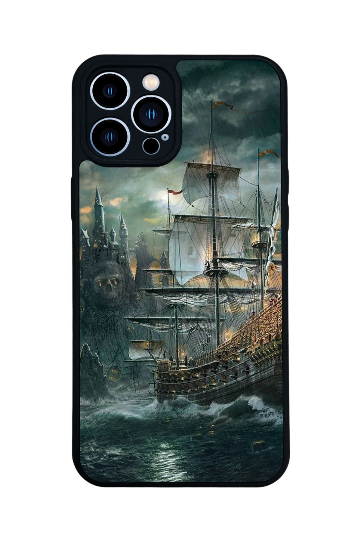 iPhone 13 Pro Max Uyumlu Korsan Tasarımlı Glossy Premium Kılıf