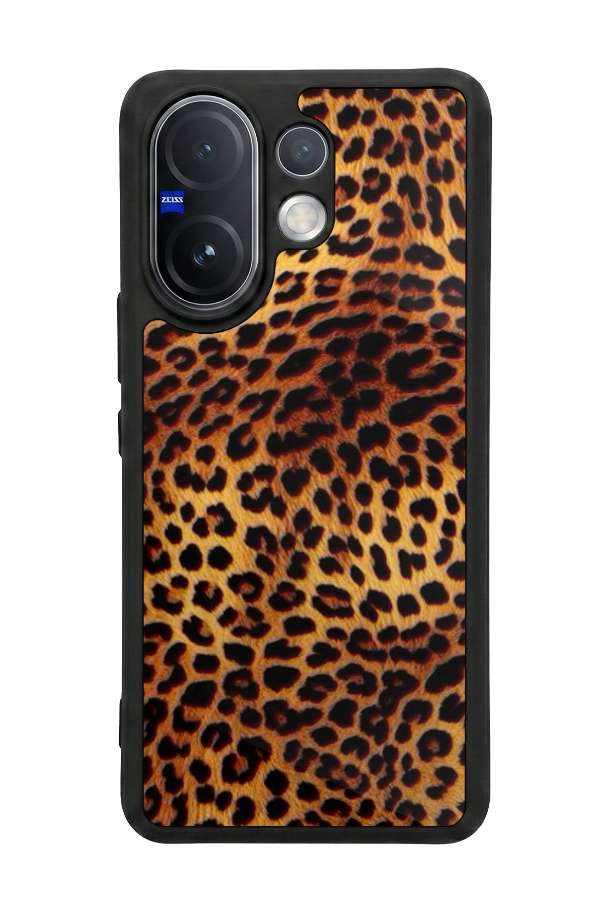 Vivo V60 Uyumlu Leopar Tasarımlı Glossy Premium Kılıf