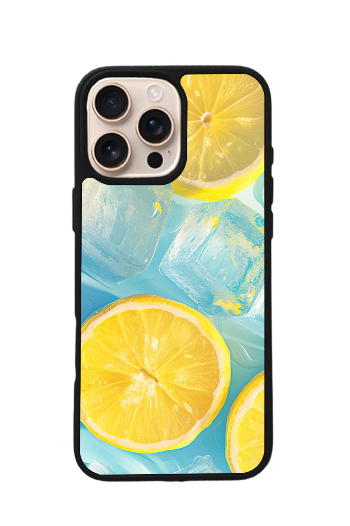 iPhone 15 Pro Uyumlu Limon Tasarımlı Glossy Premium Kılıf