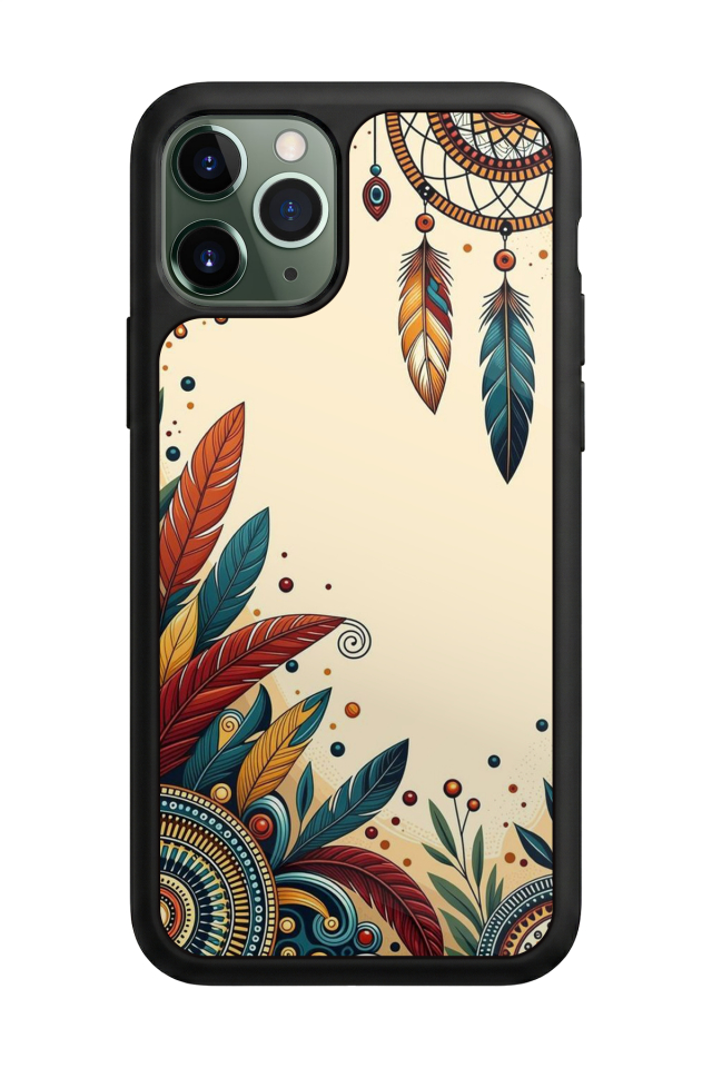 iPhone 11 Pro Max Uyumlu Mandala Tasarımlı Glossy Premium Kılıf