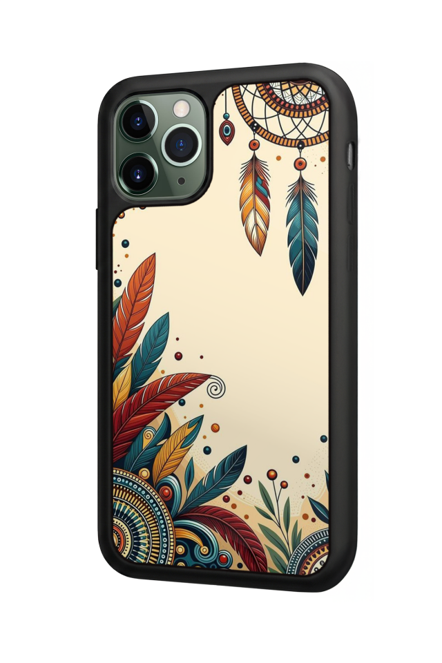 iPhone 11 Pro Max Uyumlu Mandala Tasarımlı Glossy Premium Kılıf