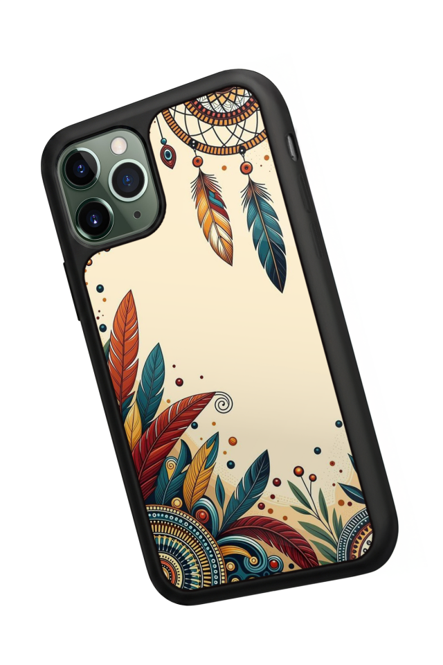 iPhone 11 Pro Max Uyumlu Mandala Tasarımlı Glossy Premium Kılıf