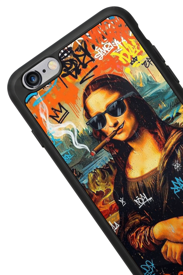 iPhone 6s Plus Uyumlu Monalisa Tasarımlı Glossy Premium Kılıf