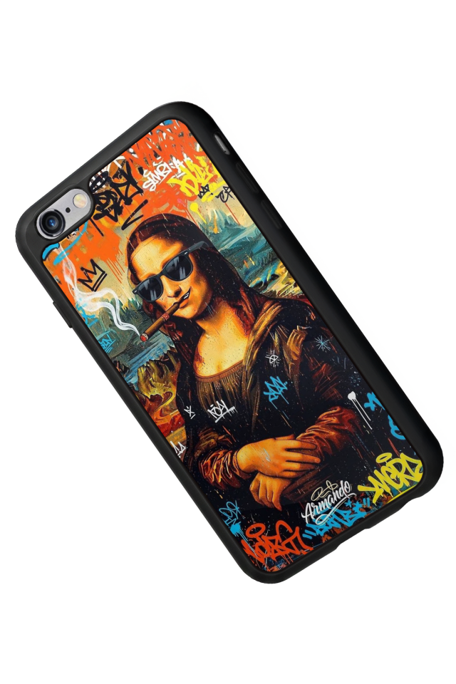 iPhone 6s Plus Uyumlu Monalisa Tasarımlı Glossy Premium Kılıf